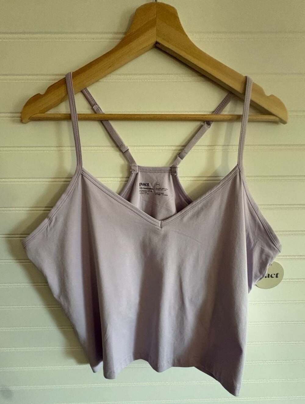 Pact Women's Organic Cotton Shelf Bra Adjustable Strap Tank XXXL